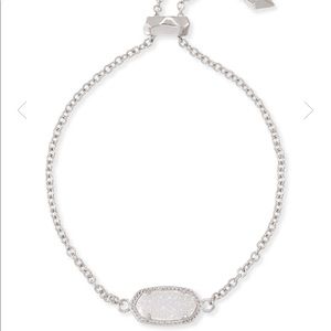 Adjustable Chain Bracelet In Iridescent Drusy